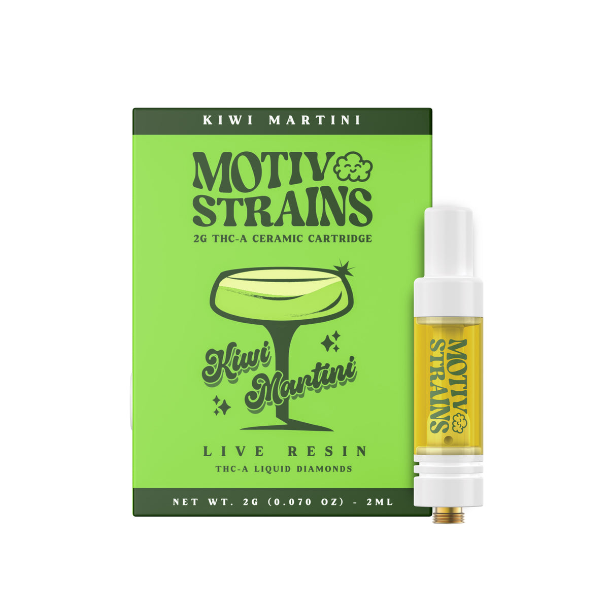 THC-A Liquid Diamonds Cartridge 2G | Motiv Strains at Little High