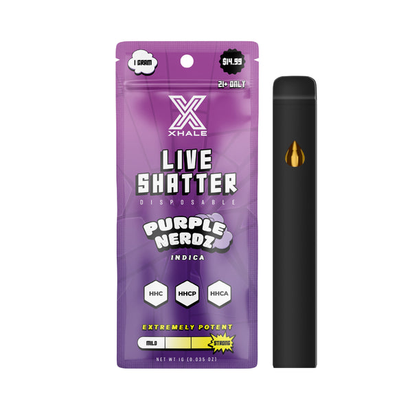 HHC Live Shatter Disposable - XHALE - 1G
