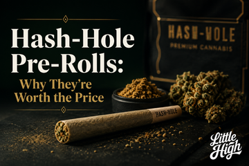 Hash-hole pre-roll with solventless rosin core - buy premium THCA pre-rolls online lab tested 2026 | Little High