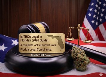 American flag gavel and hemp