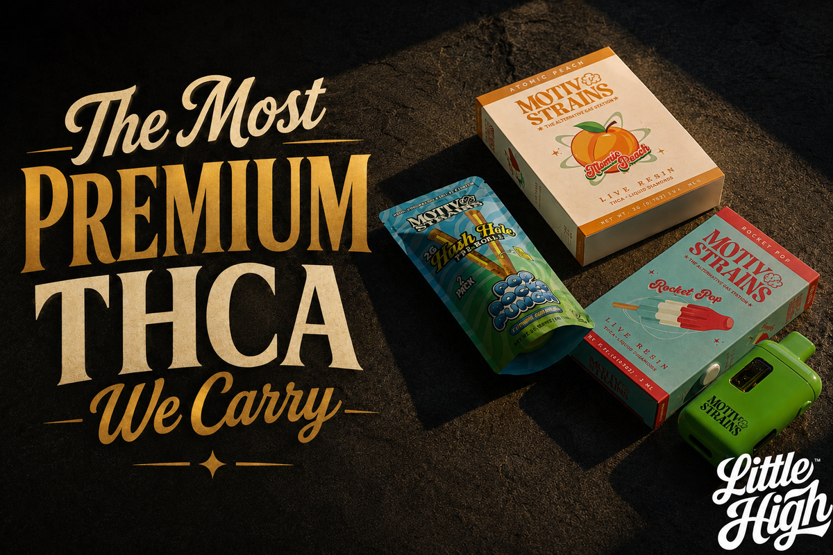 Motiv Strains THCA Hash Hole Pre-Rolls and Liquid Diamonds — Buy Premium THCA Online at Little High