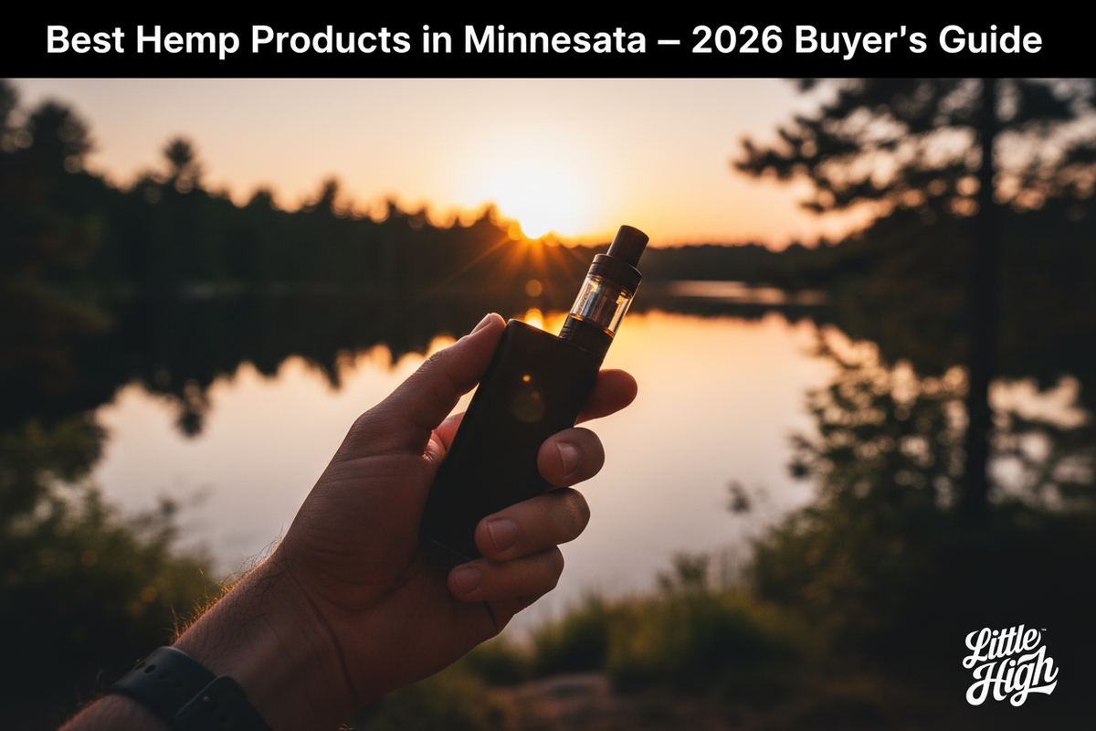 Best THCA products in Minnesota — 2026 buyer's guide by Little High, premium hemp disposables and carts shipped fast to MN