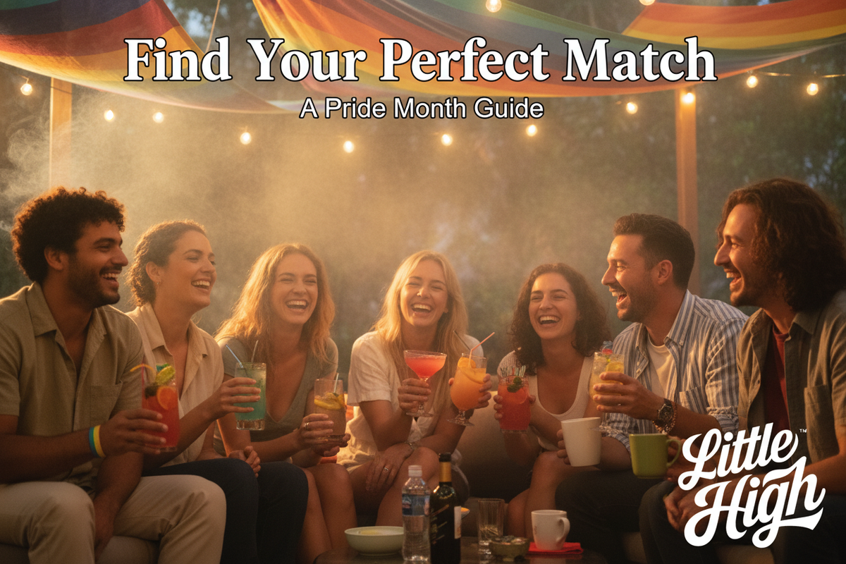THCA Live Diamonds, Live Resin, and Liquid Diamonds side by side — Find Your Perfect Match this Pride Month with Little High premium extracts