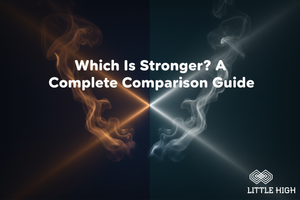 THCP vs THCA cannabinoid comparison — strongest hemp disposable vape guide by Little High