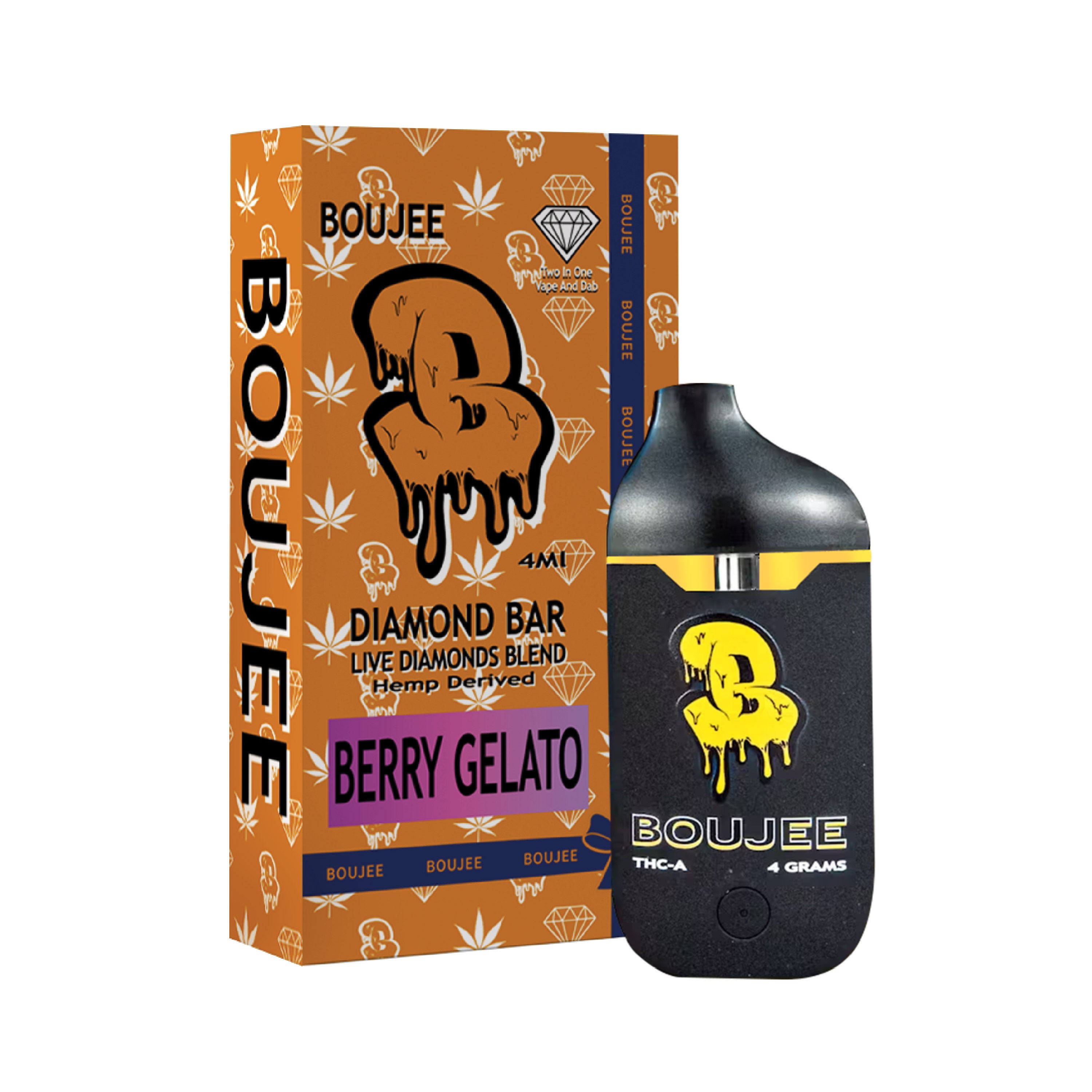 THC-A Vape & Dab Diamond Bar 4G by BOUJEE | Little High THC-A Vape & Dab Diamond Bar 4G by BOUJEE | Little High