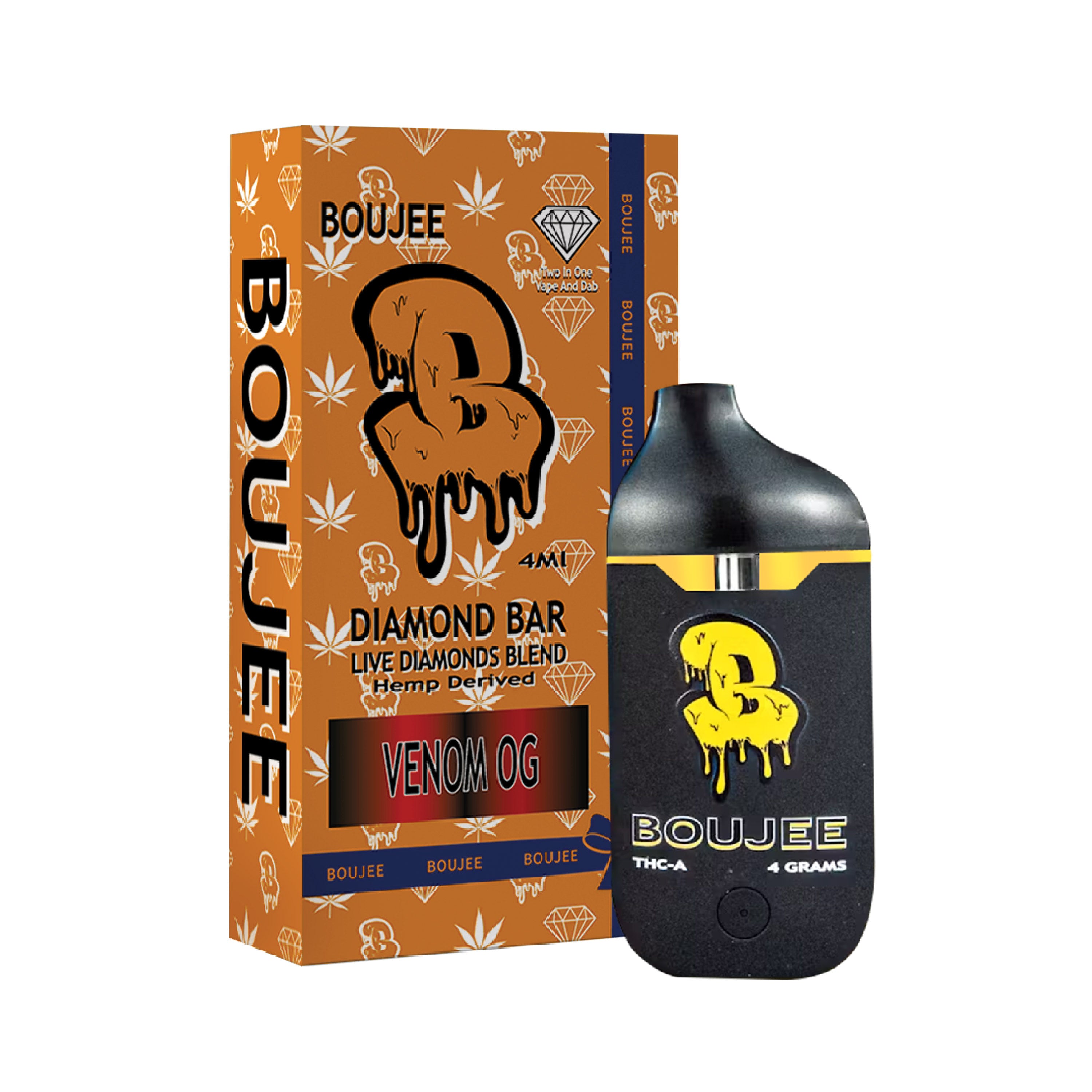 THC-A Vape & Dab Diamond Bar 4G by BOUJEE | Little High THC-A Vape & Dab Diamond Bar 4G by BOUJEE | Little High