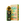 A bottle of Wavy Extracts 2G Flip live resin next to its retail box, featuring a black label with green and gold details and a colorful box with green, orange, and yellow patterns, set against a solid dark green background.