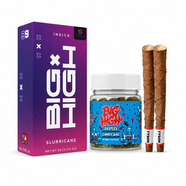 Big High bundle product showing multiple items included, featuring the Big High brand and a variety of high-quality components.
