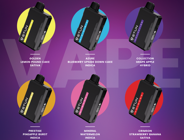 Disposable vape device labeled Stun Elite 3G Vape THCA by Little High, featuring a sleek design and compact size.
