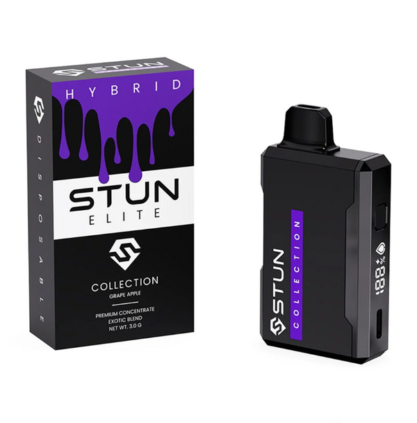 Disposable Stun Elite 3G Vape by Little High featuring sleek design and THCA vapor collection.