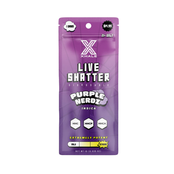 HHC Live Shatter Disposable - XHALE - 1G