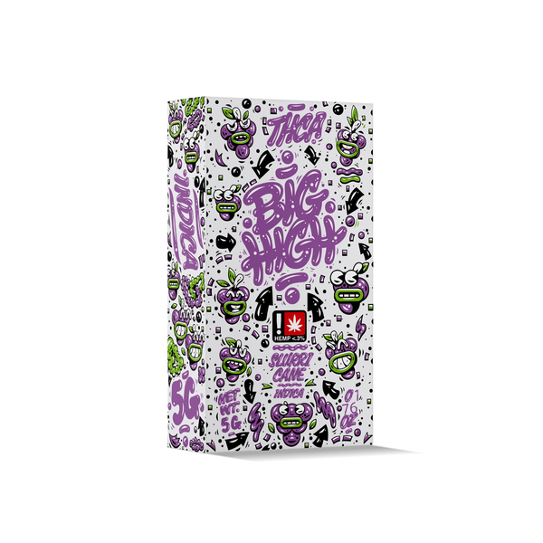 Disposable Big High THCA Vape 3G with Slurricane flavor, featuring a sleek pen design and colorful branding.