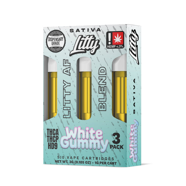 THCA Vape Carts - Litty AF Blend - 3PK